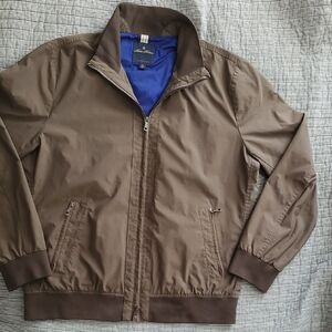 Brooks Brothers  Olive Military Jacket with Blue Lining
